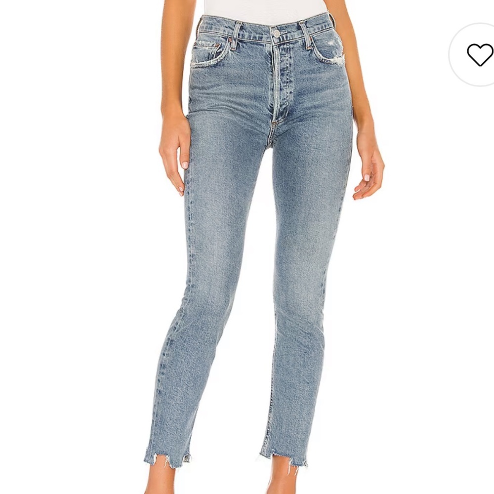 Agolde Nico High Rise Slim in Rooted Jeans